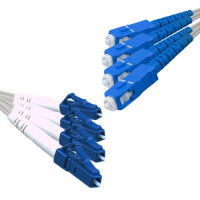 Indoor Drop Cable 4 Fiber LC/UPC to SC/UPC G657A 9/125 Singlemode