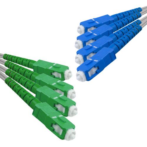 Indoor Drop Cable 4 Fiber SC/APC to SC/UPC G657A 9/125 Singlemode