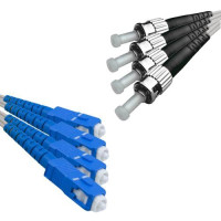 Indoor Drop Cable 4 Fiber SC/UPC to ST/UPC G657A 9/125 Singlemode