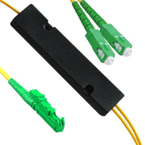 1x2 E2000/APC to SC/APC FBT Splitter OS2 9/125 Singlemode
