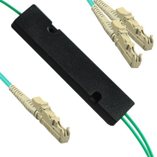 1x2 E2000/UPC to E2000/UPC FBT Splitter OM3 50/125 Multimode