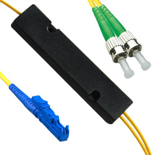 1x2 E2000/UPC to ST/APC FBT Splitter OS2 9/125 Singlemode