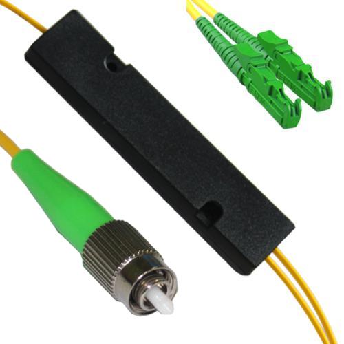 1x2 FC/APC to E2000/APC FBT Splitter OS2 9/125 Singlemode