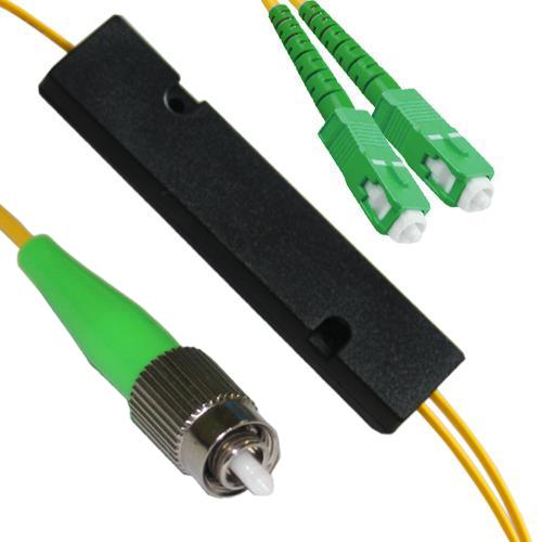 1x2 FC/APC to SC/APC FBT Splitter OS2 9/125 Singlemode