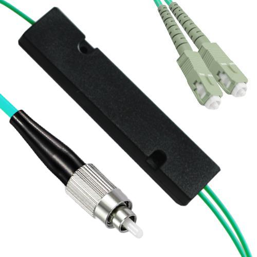1x2 FC/UPC to SC/UPC FBT Splitter OM3 50/125 Multimode