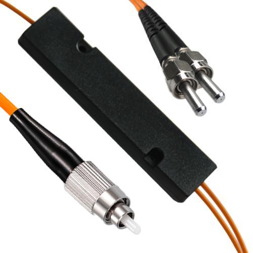 1x2 FC/UPC to SMA905/UPC FBT Splitter OM1 62.5/125 Multimode