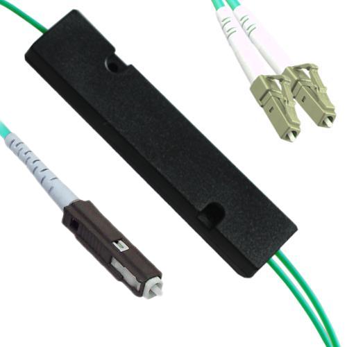 1x2 MU/UPC to LC/UPC FBT Splitter OM3 50/125 Multimode