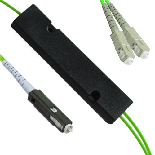 1x2 MU/UPC to SC/UPC FBT Splitter OM5 50/125 Multimode