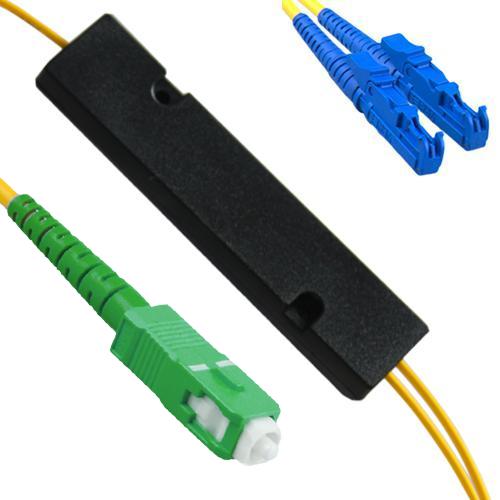 1x2 SC/APC to E2000/UPC FBT Splitter OS2 9/125 Singlemode