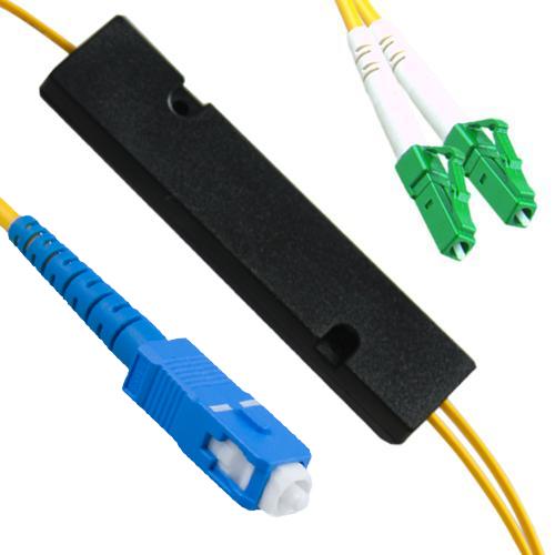 1x2 SC/UPC to LC/APC FBT Splitter OS2 9/125 Singlemode