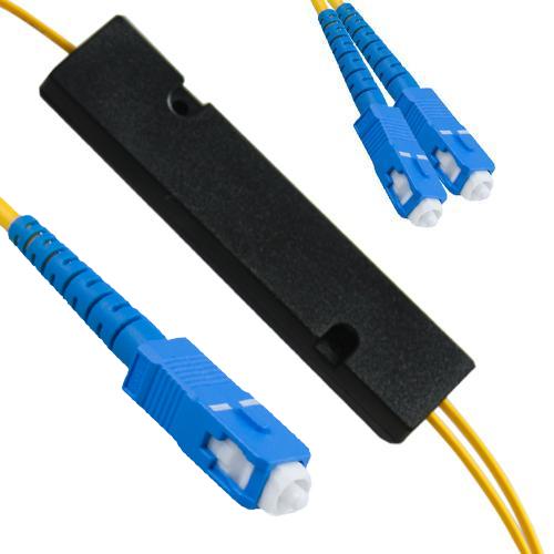 1x2 SC/UPC to SC/UPC FBT Splitter OS2 9/125 Singlemode