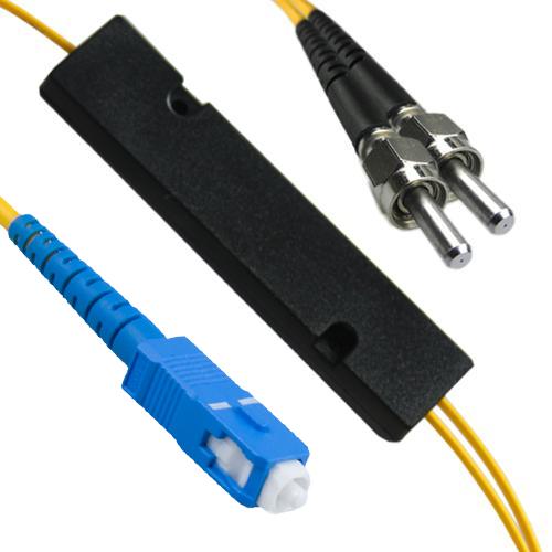 1x2 SC/UPC to SMA905/UPC FBT Splitter OS2 9/125 Singlemode