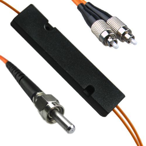 1x2 SMA905/UPC to FC/UPC FBT Splitter OM2 50/125 Multimode