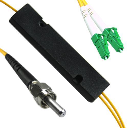 1x2 SMA905/UPC to LC/APC FBT Splitter OS2 9/125 Singlemode