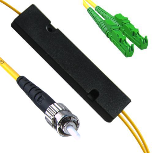 1x2 ST/UPC to E2000/APC FBT Splitter OS2 9/125 Singlemode