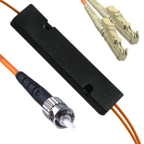 1x2 ST/UPC to E2000/UPC FBT Splitter OM1 62.5/125 Multimode
