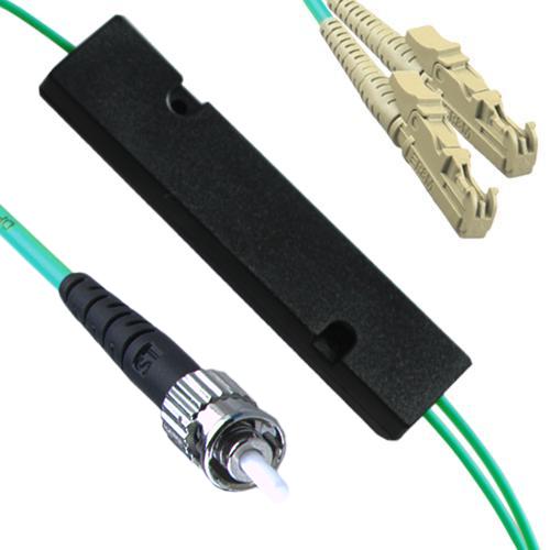 1x2 ST/UPC to E2000/UPC FBT Splitter OM3 50/125 Multimode