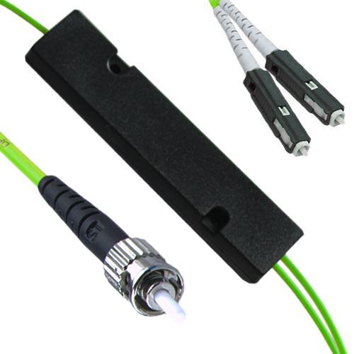 1x2 ST/UPC to MU/UPC FBT Splitter OM5 50/125 Multimode