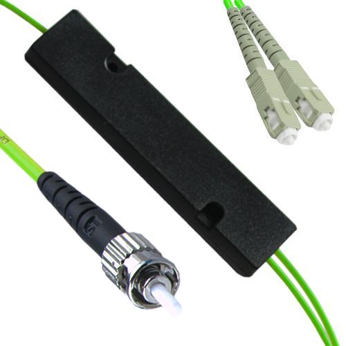 1x2 ST/UPC to SC/UPC FBT Splitter OM5 50/125 Multimode