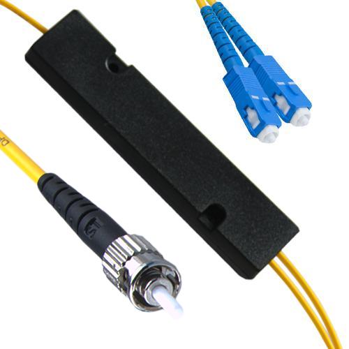 1x2 ST/UPC to SC/UPC FBT Splitter OS2 9/125 Singlemode
