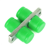FC/APC Adapter Duplex Singlemode Rectangular Flange Metal