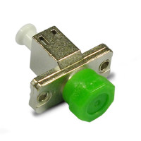 FC/APC to LC/APC Adapter Simplex Singlemode Rectangular Flange Metal