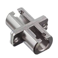 LC/APC Female to Female Adapter SX Singlemode Rectangular Flange Metal