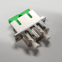 LC/APC to SC/APC Adapter Duplex Singlemode Metal