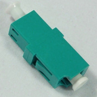 LC/UPC Female to Female Adapter Simplex Aqua OM3/OM4 Multimode 