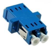 LC/UPC Female to Female Adapter Duplex Blue Singlemode SC Footprint