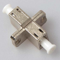 LC/UPC Female to Female Adapter SX Multimode Rectangular Flange Metal