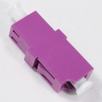 LC/UPC Female to Female Adapter Simplex Violet OM4 Multimode 