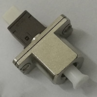 LC/UPC to MU/UPC Adapter Simplex Multimode Rectangular Flange