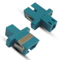 LC/UPC to SC/UPC Adapter Simplex Blue Singlemode Rectangular Flange