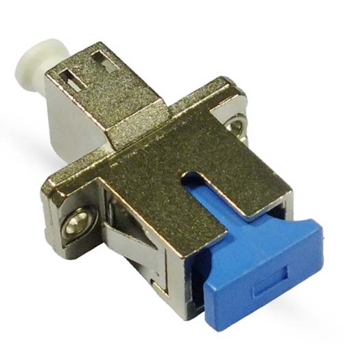 LC/UPC to SC/UPC Adapter Simplex Singlemode Rectangular Flange Metal