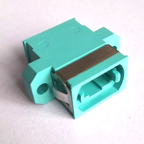 MPO/UPC Adapter 12 Fiber Aqua OM3/OM4 Multimode 