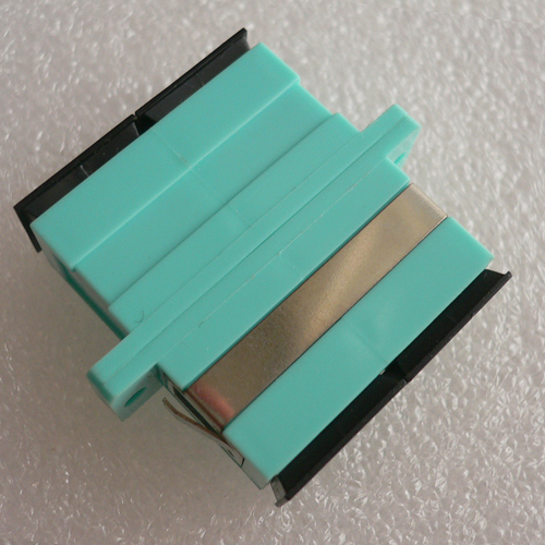 SC/UPC Female to Female Adapter Duplex Aqua OM3/OM4 Multimode 
