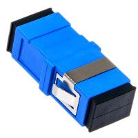 SC/UPC Female to Female Adapter Simplex Blue Singlemode Short Flange