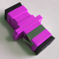 SC/UPC Female to Female Adapter Simplex Violet OM4 Multimode 