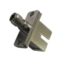 SC/UPC to SMA905/UPC Adapter SX Singlemode Rectangular Flange Metal