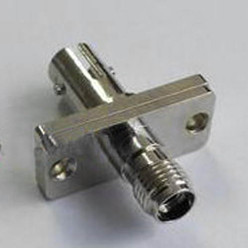 SMA905/UPC to ST/UPC Adapter SX Multimode Rectangular Flange Metal