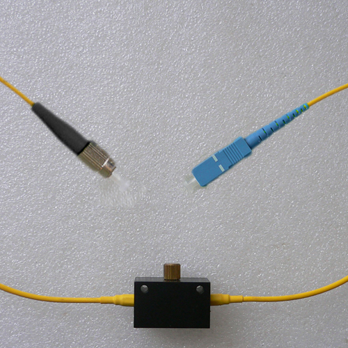 FC/UPC to SC/UPC Inline Adjustable Attenuator Singlemode