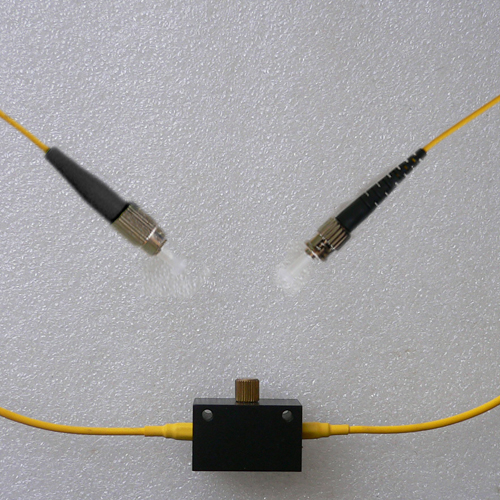 FC/UPC to ST/UPC Inline Adjustable Attenuator Singlemode