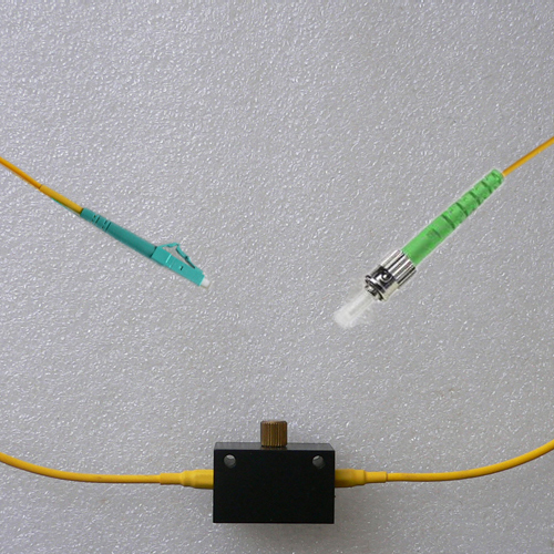 LC/UPC to ST/APC Inline Adjustable Attenuator Singlemode