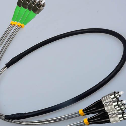 4 Fiber Indoor/Outdoor Patch Cord FC/APC - FC/UPC OS2 9/125 Singlemode