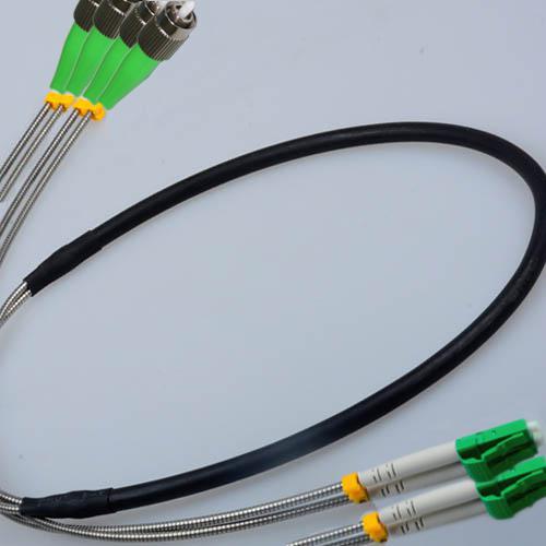 4 Fiber Indoor/Outdoor Patch Cord FC/APC - LC/APC OS2 9/125 Singlemode