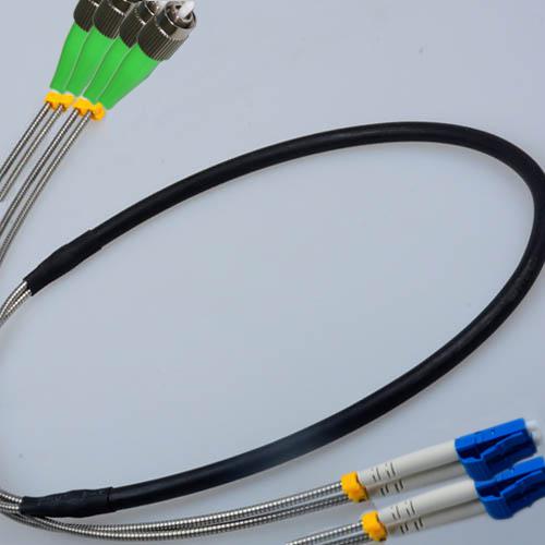 4 Fiber Indoor/Outdoor Patch Cord FC/APC - LC/UPC OS2 9/125 Singlemode