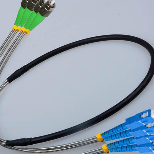 4 Fiber Indoor/Outdoor Patch Cord FC/APC - SC/UPC OS2 9/125 Singlemode