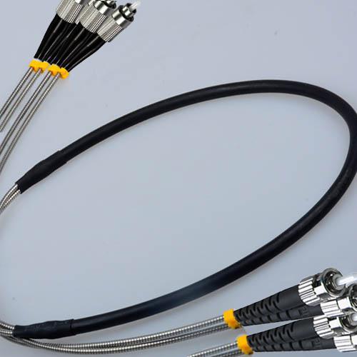 4 Fiber Indoor/Outdoor Patch Cord FC/UPC - ST/UPC OM2 50/125 Multimode