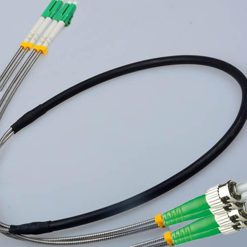 4 Fiber Indoor/Outdoor Patch Cord LC/APC - ST/APC OS2 9/125 Singlemode